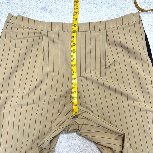 La Ligne x Target Tuxedo Pinstripe Trouser Pants Split Hem Wide Leg Sz: 1X - Picture 4 of 10